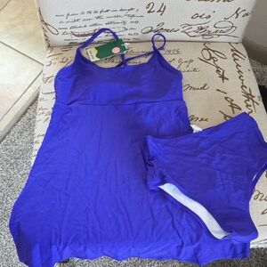 Halara Two Piece Purple Bathing Suit Size S NWT